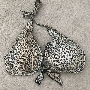 Cheetah Print Bikini Top